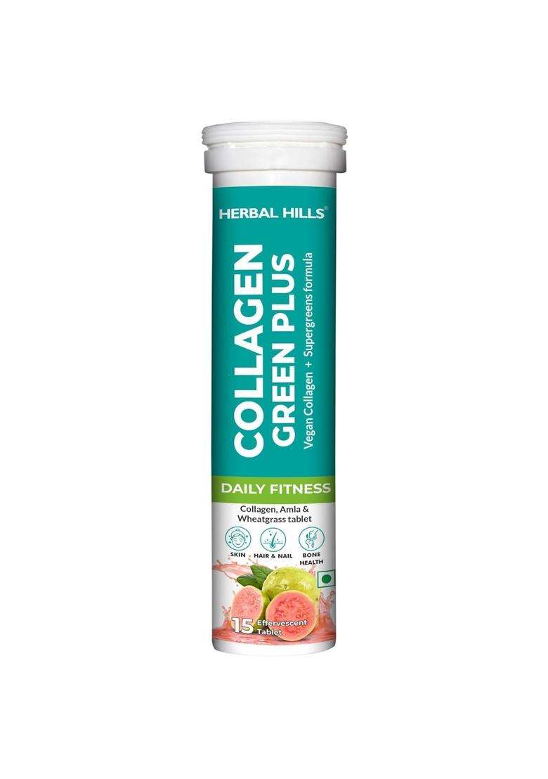 Herbal Hills Collagen Green Plus Tablets (Pack of 2) | Natural Herbal Care - Indya