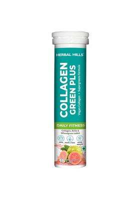 Herbal Hills Collagen Green Plus Tablets (Pack of 4) | Natural Herbal Care
