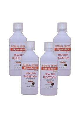 Herbal Hills Digeshills Herbal Shots, 500 ml (Pack of 4) | Natural Herbal Care