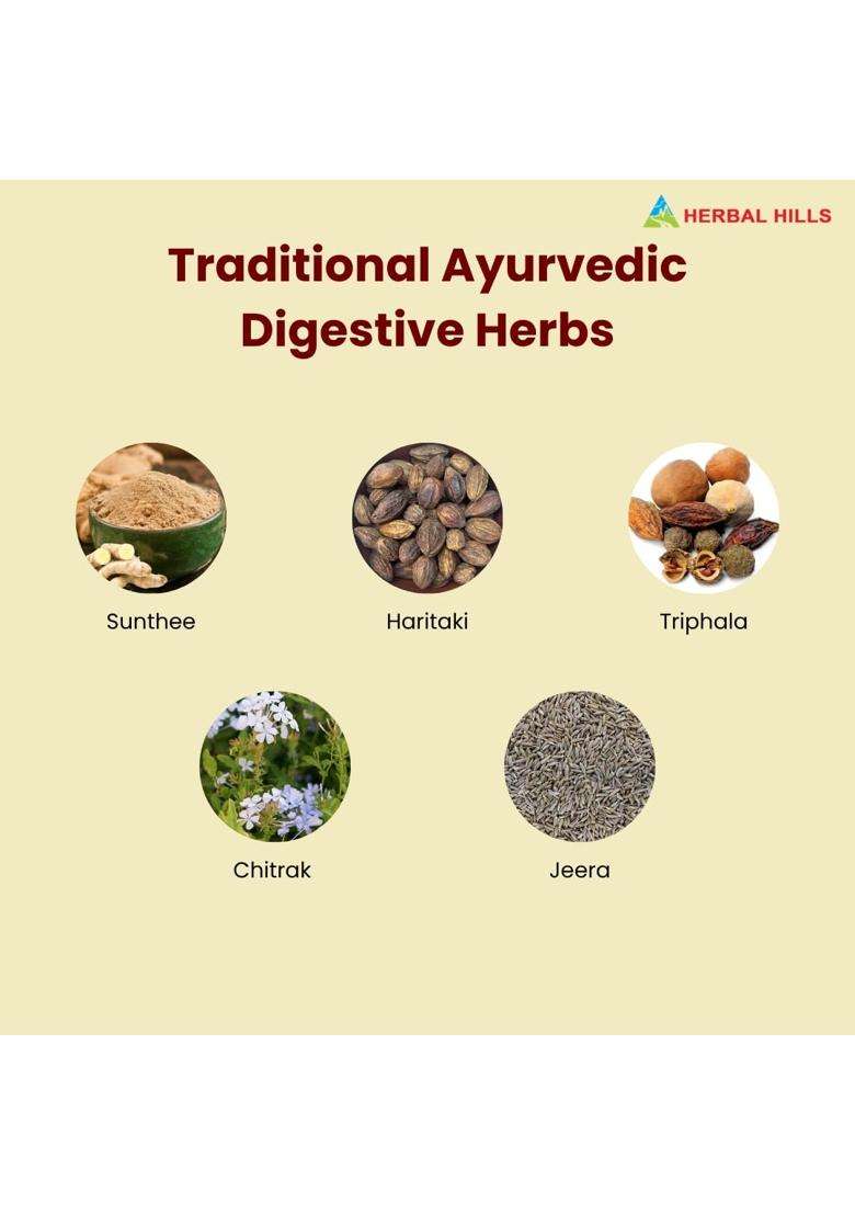 Herbal Hills Digeshills Tablets (900 Tablets) Digestion Supplement | Natural Herbal Care - Indya