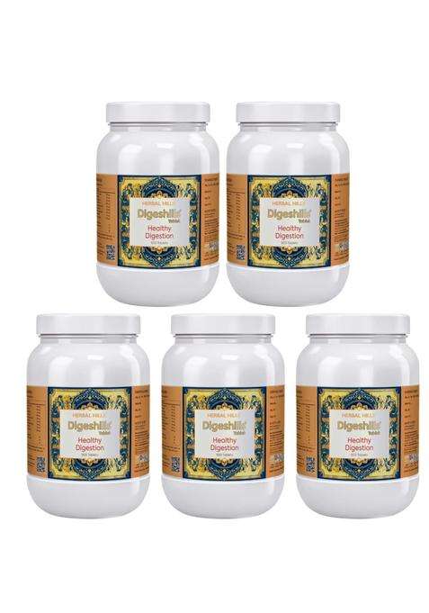 Herbal Hills Digeshills Tablets, 900 Count (Pack of 5) | Natural Herbal Care
