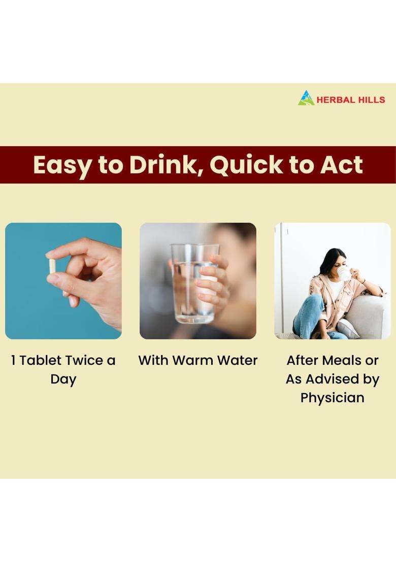Herbal Hills Digeshills Tablets, 900 Count (Pack of 4) | Natural Herbal Care - Indya