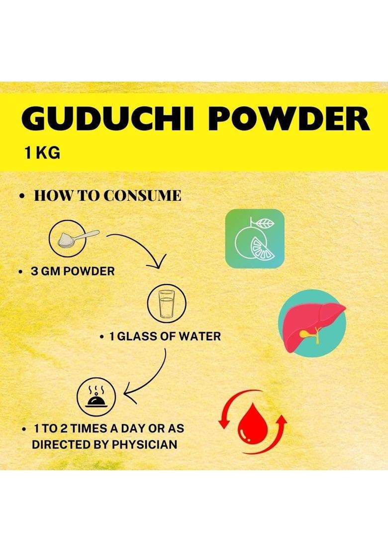 Herbal Hills Guduchi Powder, 1 kg | Natural Herbal Care - Indya