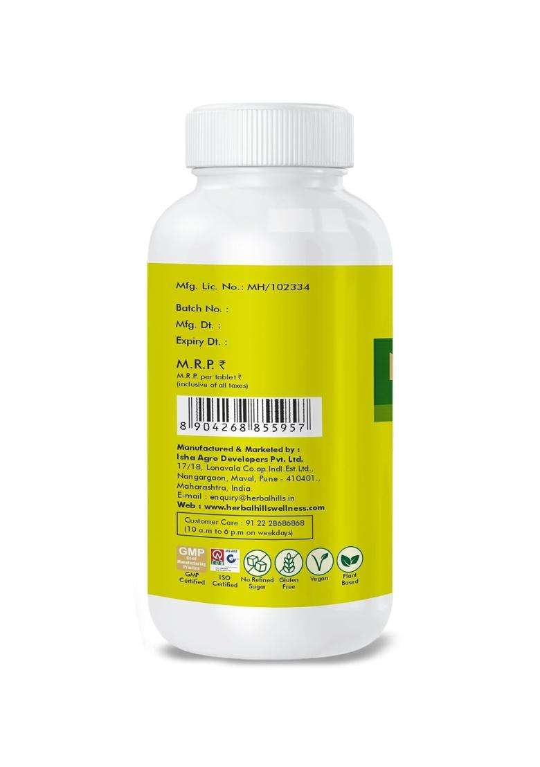 Herbal Hills Nirgundi tablets (Vitex negundo) 500mg for Joint Care & various health benefits (60 Tablets) | Natural Herbal Care - Indya