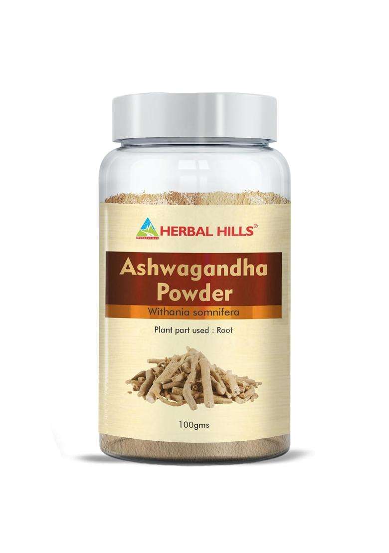 Herbal Hills Ashwagandha Powder, 100 g (Pack of 4) | Natural Herbal Care - Indya