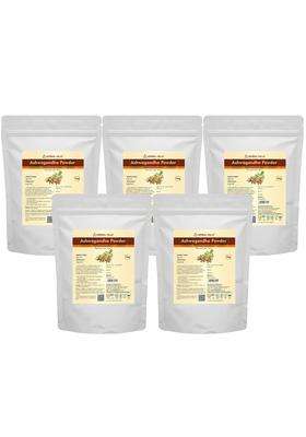 Herbal Hills Ashwagandha Powder, 1 kg (Pack of 5) | Natural Herbal Care
