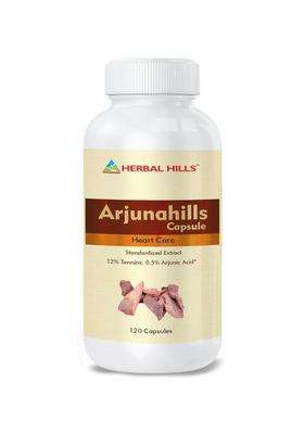 Herbal Hills Arjuna Capsules, 120 Count (Pack of 5) | Natural Herbal Care