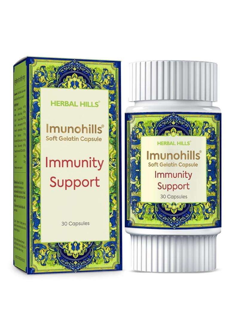 Herbal Hills Imunohills Immunity Support Capsules, 30 Count (Pack of 5) | Natural Herbal Care - Indya
