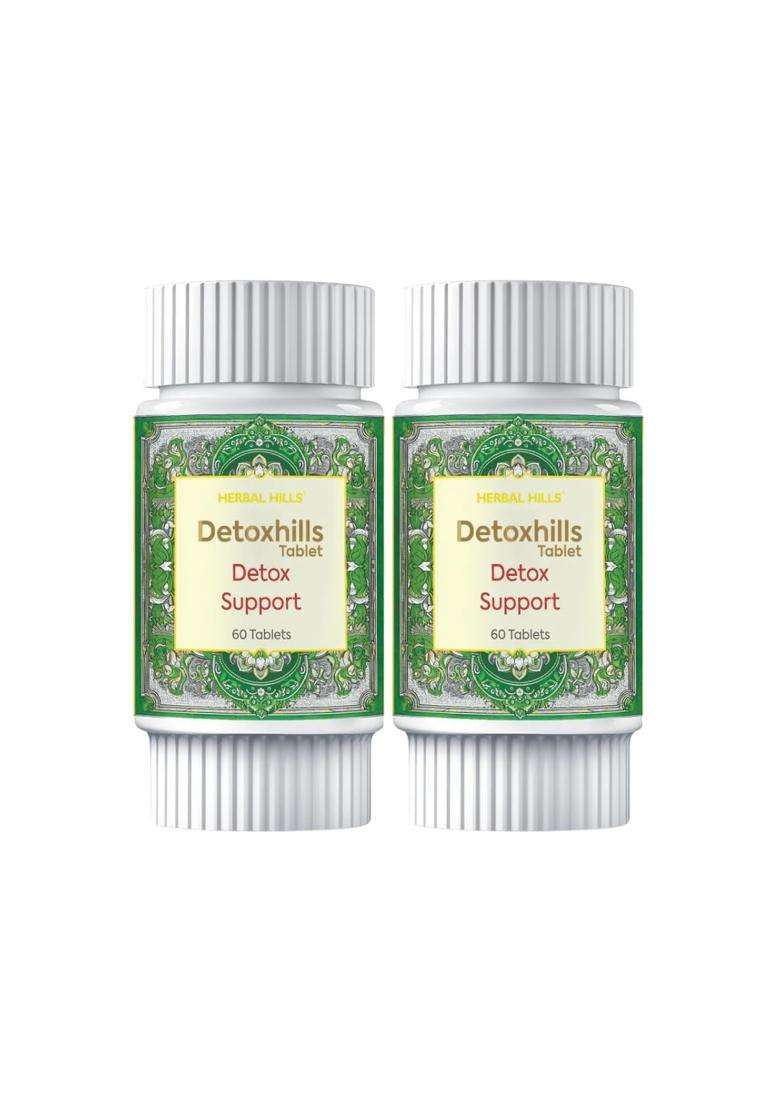 Herbal Hills Detoxhills Tablets, 60 Count (Pack of 2) | Natural Herbal Care - Indya