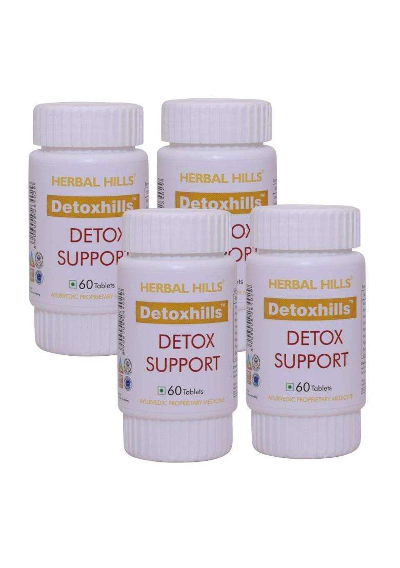 Herbal Hills Detoxhills Tablets, 60 Count (Pack of 4) | Natural Herbal Care - Indya