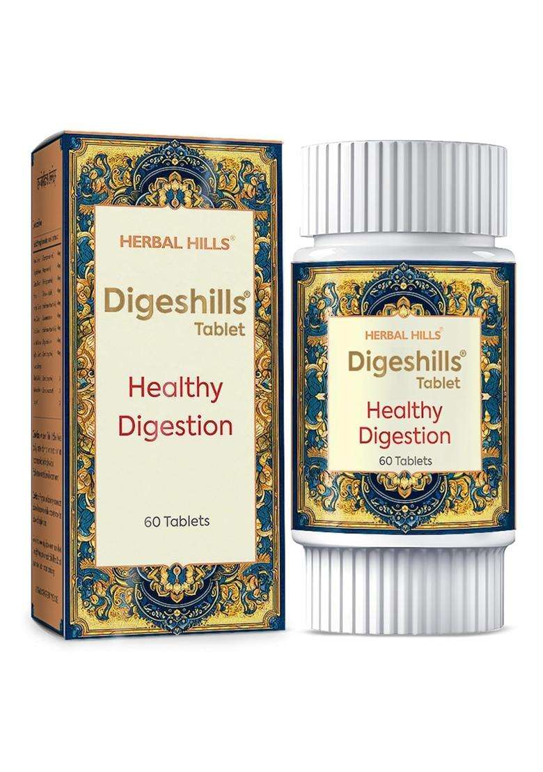 Herbal Hills Digeshills Tablets, 60 Count | Natural Herbal Care - Indya