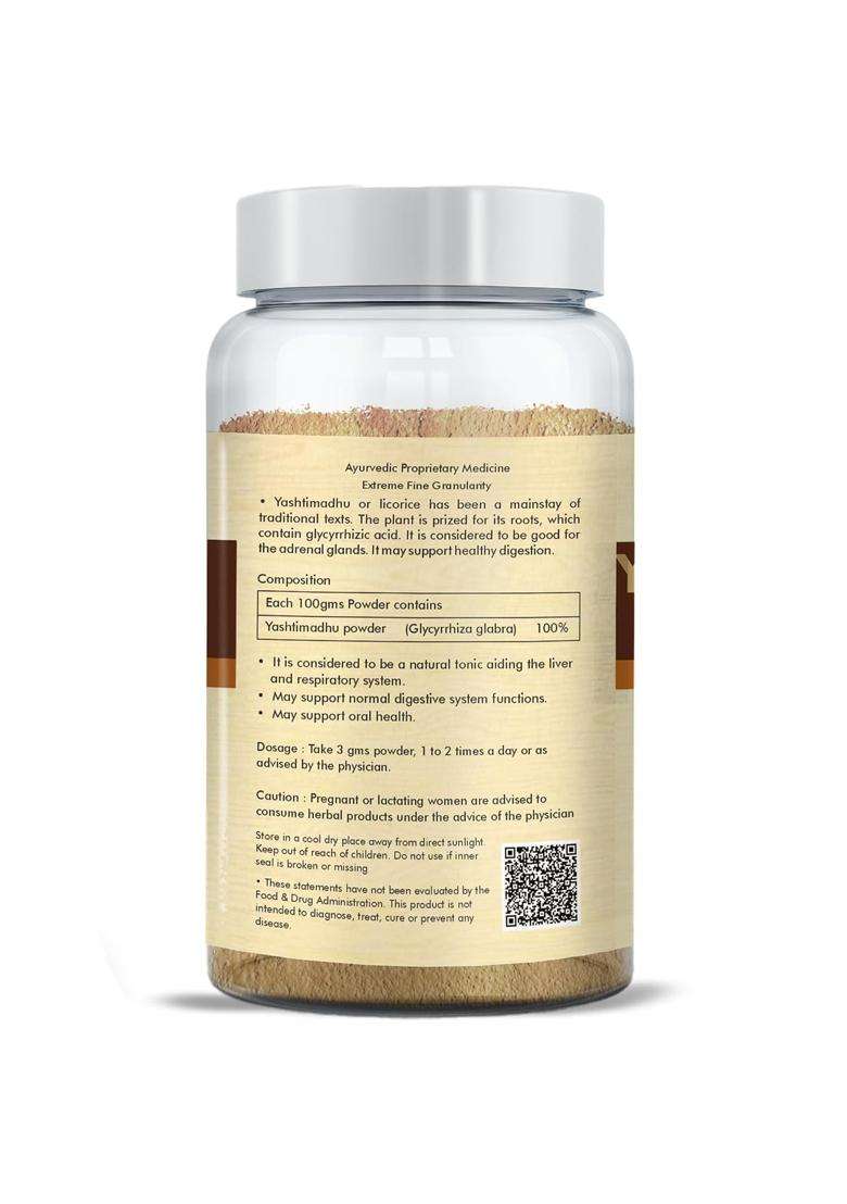 Herbal Hills Yashtimadhu Edible Licorice Powder, 100 g (Pack of 5) | Natural Herbal Care - Indya