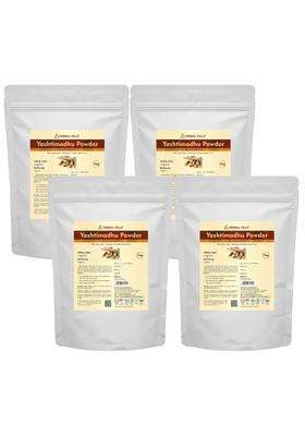 Herbal Hills Yashtimadhu Edible Licorice Powder, 1 kg (Pack of 4) | Natural Herbal Care