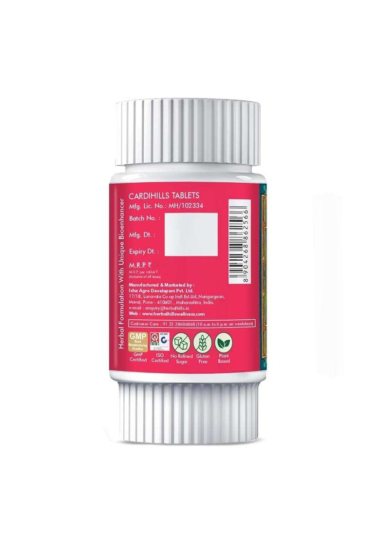 Herbal Hills Cardihills Tabets, 60 Count | Natural Herbal Care - Indya