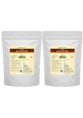 Herbal Hills Safed Musli Powder, 1 kg (Pack of 2) | Natural Herbal Care