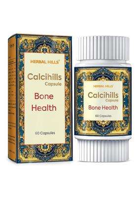 Herbal Hills Calcihills Bone Health Capsules, 60 Count (Pack of 4) | Natural Herbal Care