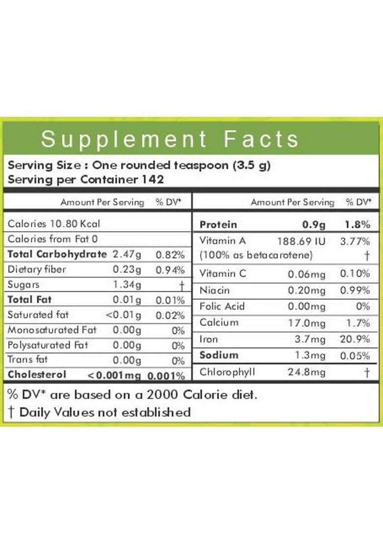 Herbal Hills Wheatgrass Powder, 500 g (Pack of 4) | Natural Herbal Care - Indya