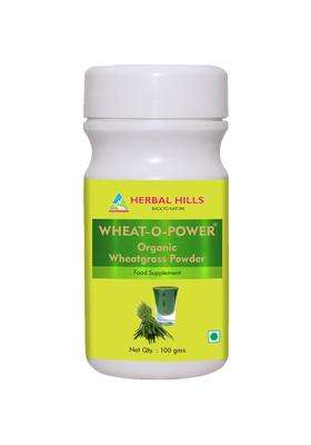 Herbal Hills Wheatgrass Powder, 100 g (Pack of 5) | Natural Herbal Care