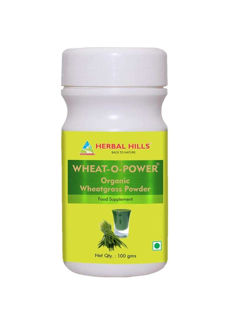 Herbal Hills Wheatgrass Powder, 100 g (Pack of 5) | Natural Herbal Care - Indya