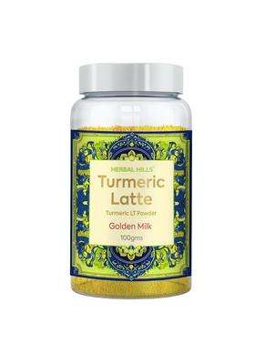 Herbal Hills Turmeric Latte Powder, 100 g | Natural Herbal Care