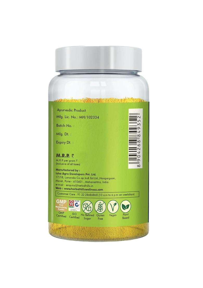 Herbal Hills Turmeric Latte Powder, 100 g (Pack of 2) | Natural Herbal Care - Indya