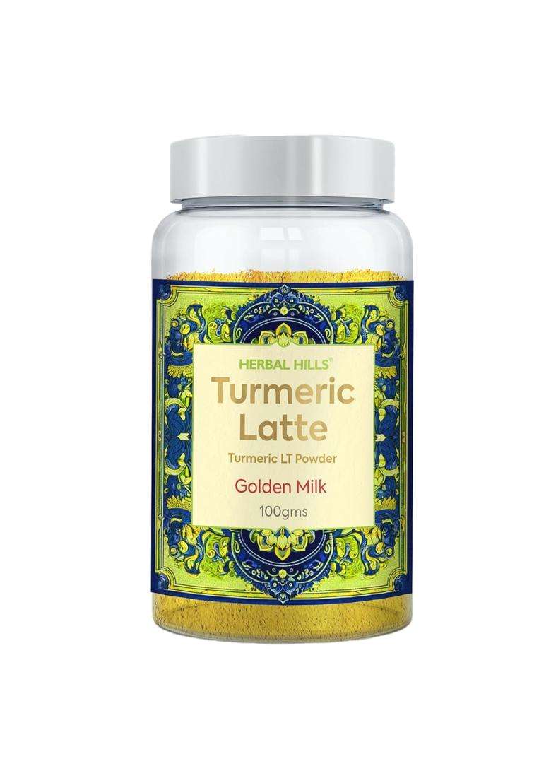 Herbal Hills Turmeric Latte 100 g (100 g (Pack of 4) | Natural Herbal Care - Indya