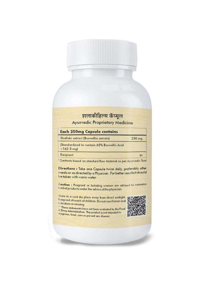 Herbal Hills Shallaki Capsules, 60 Count | Natural Herbal Care - Indya