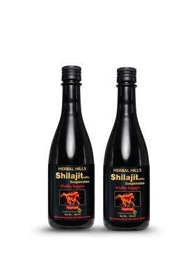 Herbal Hills Shilajit Suspension, 500 ml (Pack of 2) | Natural Herbal Care
