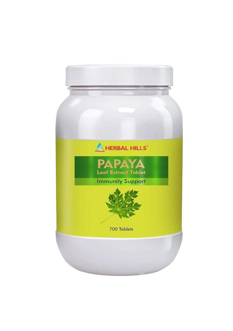 Herbal Hills Papaya Tablets, 700 Count (Pack of 5) | Natural Herbal Care - Indya