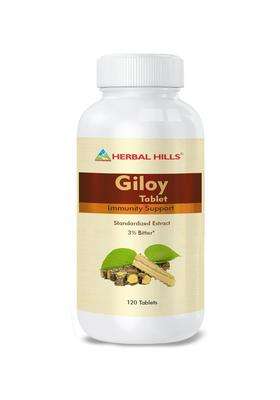 Herbal Hills Giloy Guduchi Tablets, 120 Count | Natural Herbal Care