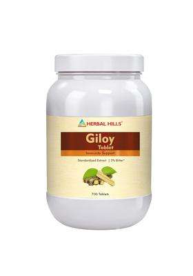 Herbal Hills Giloy Guduchi Tablets, 700 Count (Pack of 2) | Natural Herbal Care