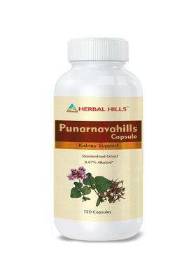 Herbal Hills Punarnava Punarnavahills Capsules, 120 Count | Natural Herbal Care