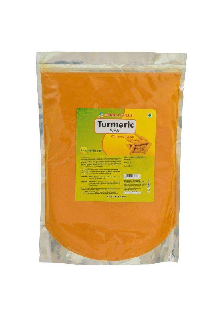 Herbal Hills Turmeric Powder, 1 kg (Pack of 5) | Natural Herbal Care - Indya