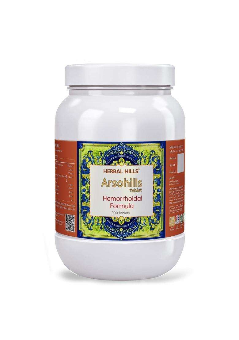 Herbal Hills Arsohills Tablets, 900 Count | Natural Herbal Care - Indya