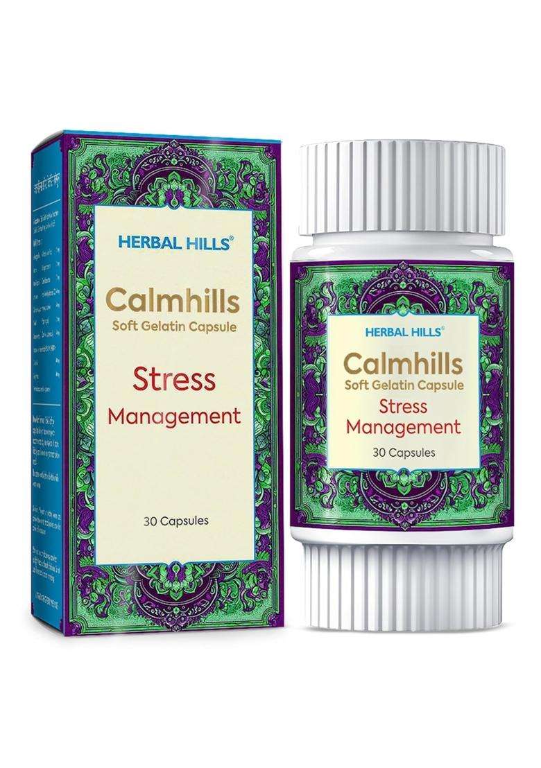 Herbal Hills Calmhills Capsules, 30 Count (Pack of 5) | Natural Herbal Care - Indya