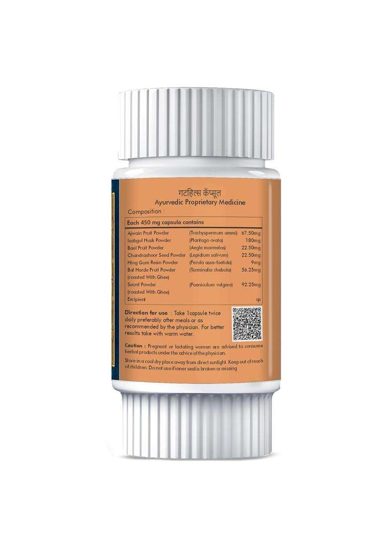 Herbal Hills Guthills Capsules, 60 Count | Natural Herbal Care - Indya