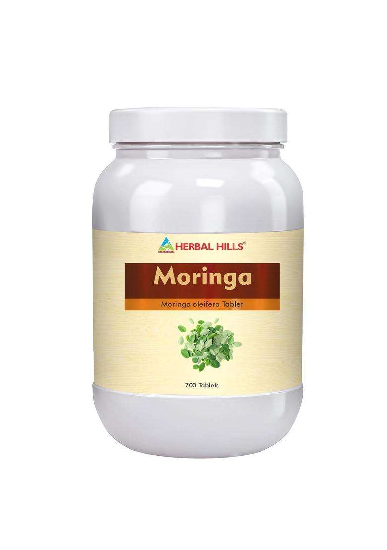 Herbal Hills Moringa Tablets, 700 Count (Pack of 5) | Natural Herbal Care - Indya