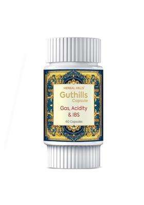 Herbal Hills Guthills Capsules, 60 Count (Pack of 4) | Natural Herbal Care
