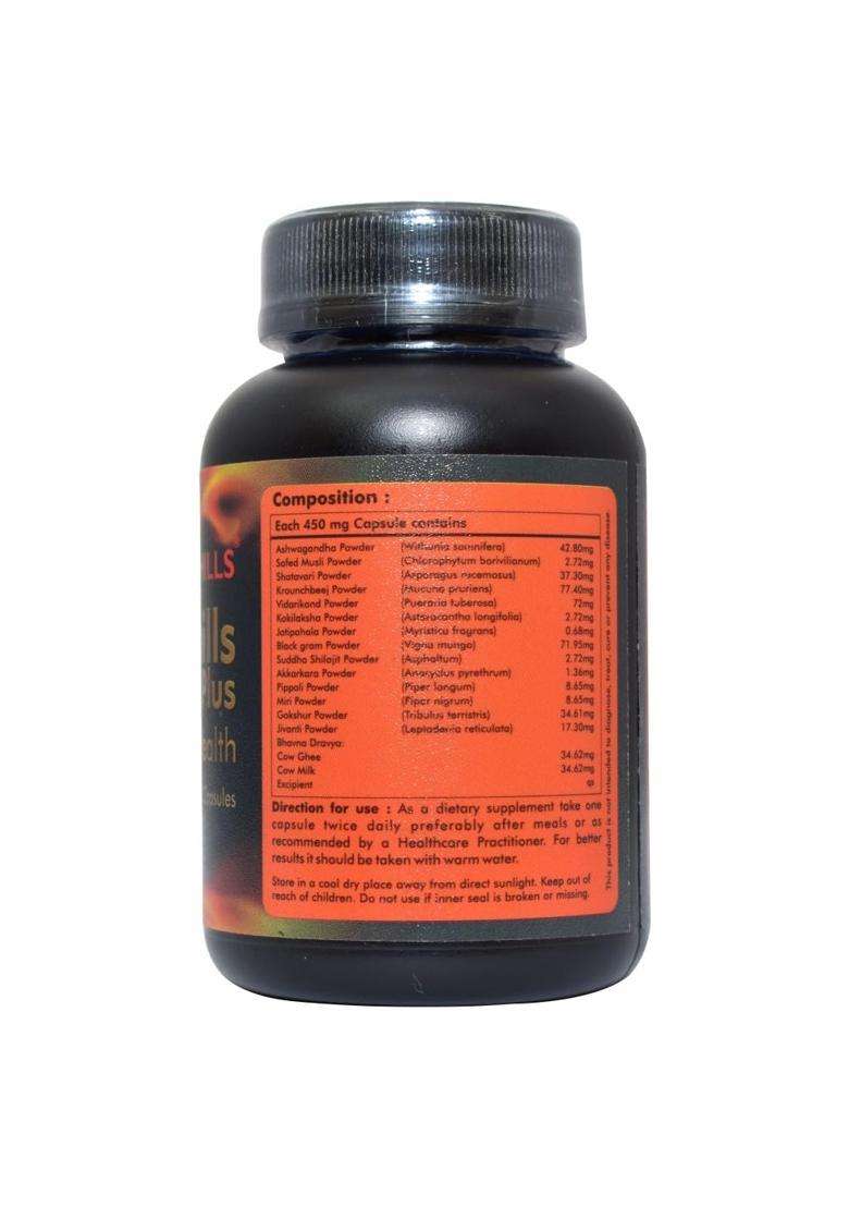 Herbal Hills Vitomanhills Plus Capsules, 60 Count | Natural Herbal Care - Indya