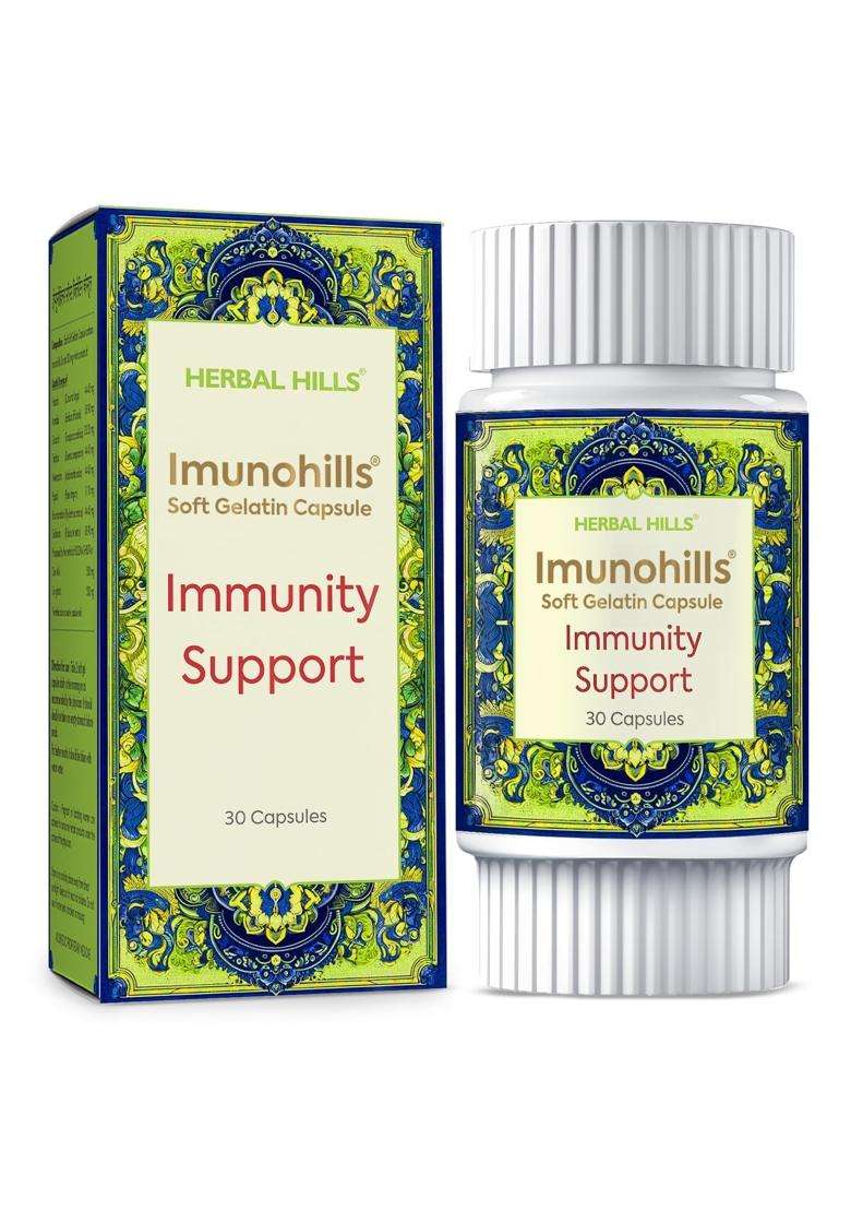 Herbal Hills Immune Booster Imunohills Capsules, 30 Count | Natural Herbal Care - Indya