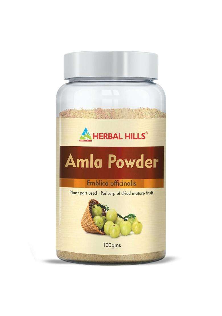 Herbal Hills Amla Powder, 100 g (Pack of 5) | Natural Herbal Care - Indya