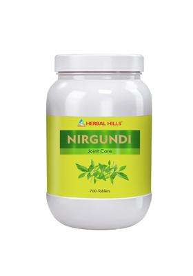 Herbal Hills Nirgundi Various Health Benefits Tablets, 700 Count | Natural Herbal Care