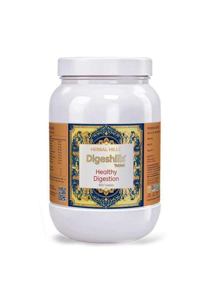 Herbal Hills Digeshills Tablets, 900 Count (Pack of 5) | Natural Herbal Care - Indya
