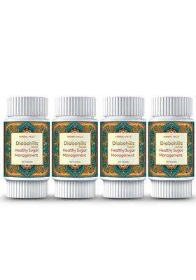 Herbal Hills Diabohills Tablets, 60 Count (Pack of 4) | Natural Herbal Care