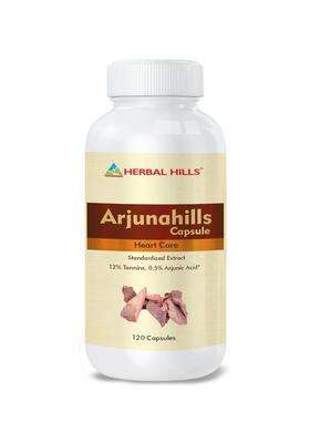 Herbal Hills Arjunahills Capsules, 120 Count (Pack of 4) | Natural Herbal Care