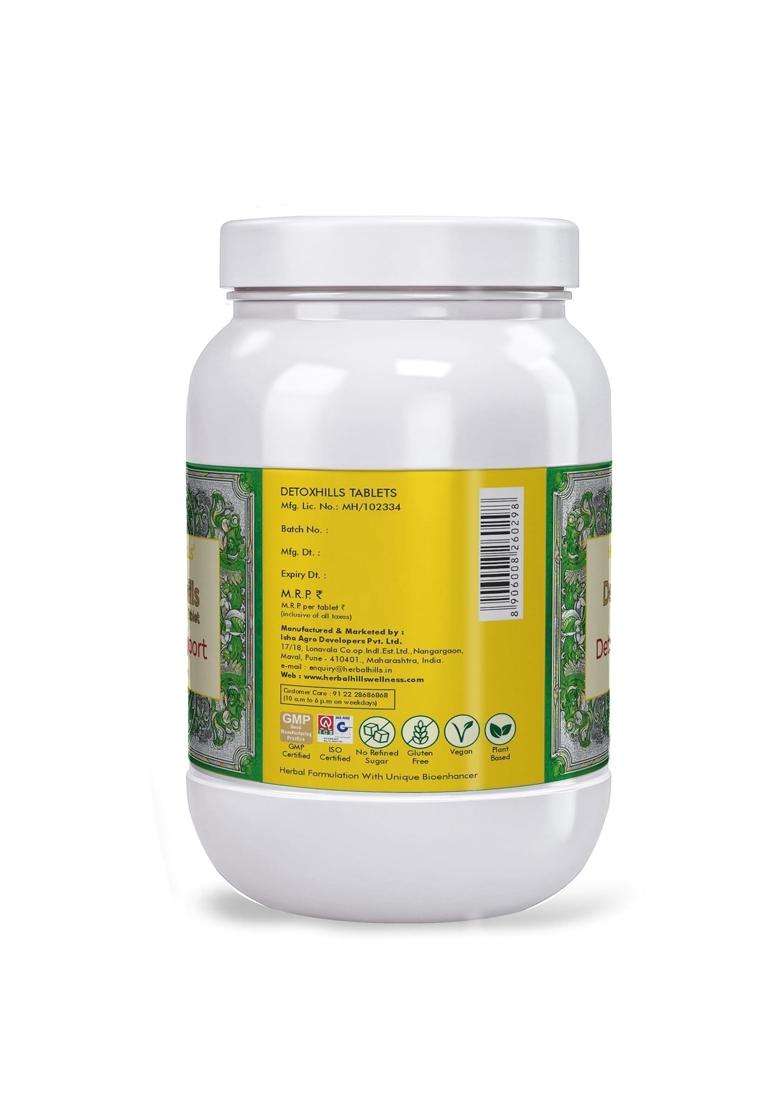 Herbal Hills Detoxhills Tablets, 900 Count | Natural Herbal Care - Indya