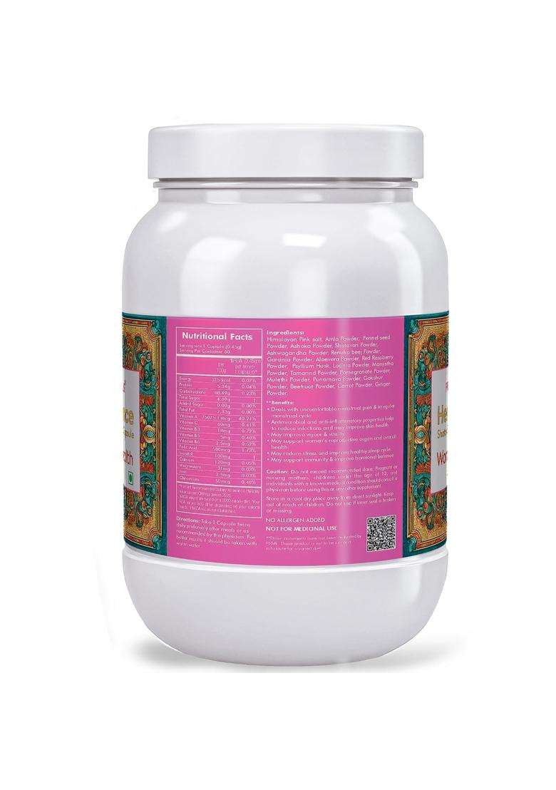 Herbal Hills Her Hormonal Balance Capsules, 700 Count (Pack of 4) | Natural Herbal Care - Indya