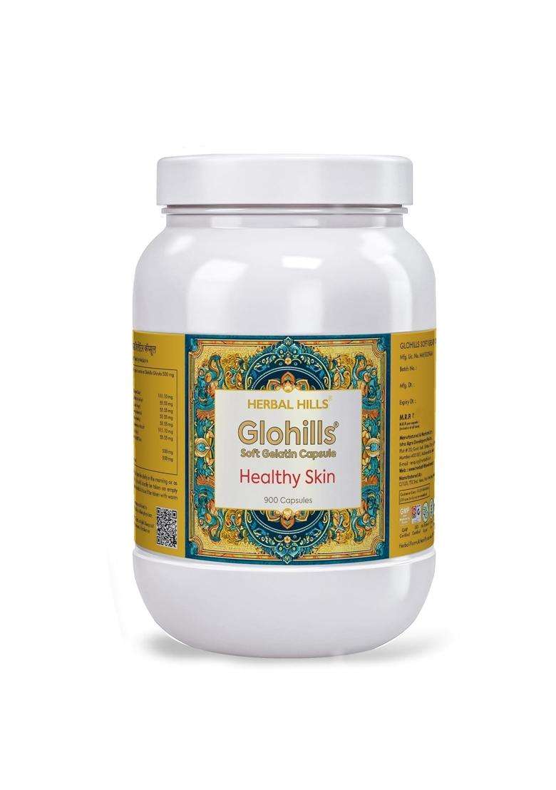 Herbal Hills Glohills Capsules, 900 Count | Natural Herbal Care - Indya