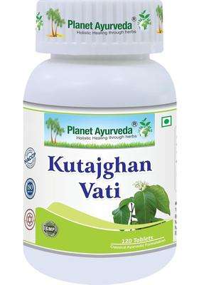 Planet Ayurveda Kutajghan Vati, 120 Tablets | Authentic Traditional Formula