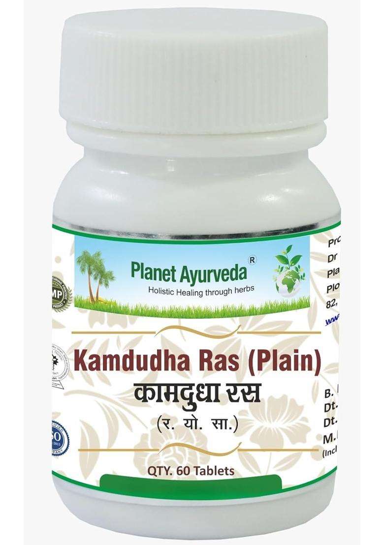 Planet Ayurveda Herbal Supplement- Kamdudha Tablets 60 Tablets | Authentic Traditional Formula | Supports Internal Balance & Daily Digestive Health - Indya